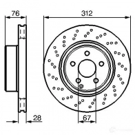Тормозной диск BOSCH 6XQ89 338947 BD 400 0986478471 - Изображение 6