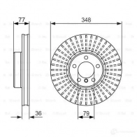 Тормозной диск BOSCH 339980 PQ24FB 0986479774 BD160 4 - Изображение 4