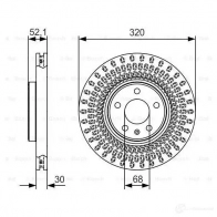 Тормозной диск BOSCH 31PYQ5 340268 0986479c49 BD 2188 - Изображение 5