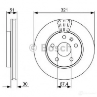 Тормозной диск BOSCH 0986479c16 LIOIPD BD2 116 1193479338 - Изображение 6