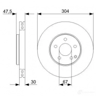 Тормозной диск BOSCH 0986479333 BD 1184 339585 JIPUE - Изображение 5