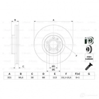 Тормозной диск BOSCH 0986479300 49YQ1B 339554 BD 1163 - Изображение 6