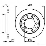 Тормозной диск BOSCH 338741 0986478101 BD9 0 9J7XY - Изображение 2