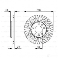 Тормозной диск BOSCH 0986479d30 0O6IDP0 B D2451 340305 - Изображение 6