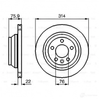 Тормозной диск BOSCH KALULW BD207 3 1193479277 0986479b72 - Изображение 5