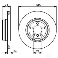 Тормозной диск BOSCH 0986479440 BD128 1 KRAX8 339683 - Изображение 4