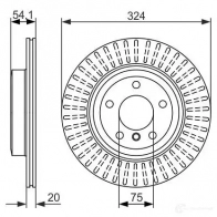 Тормозной диск BOSCH 339937 0M248W 0986479731 BD15 63