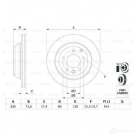 Тормозной диск BOSCH 0986479095 339378 B D1025 L5CQWKO - Изображение 7