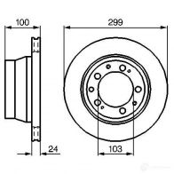 Тормозной диск BOSCH BD35 0 338902 0986478419 ZVZGK
