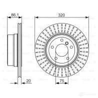 Тормозной диск BOSCH BD123 6 339601 0986479351 3A7Z1 - Изображение 5