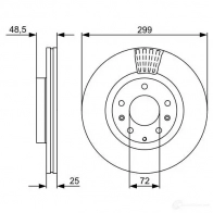 Тормозной диск BOSCH E1 90 R - 02C0074/0333 BD2213 0986479c74 1193479417 - Изображение 10