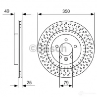 Тормозной диск BOSCH 0986479d31 340306 RRL5JE B D2452 - Изображение 2