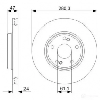 Тормозной диск BOSCH BD 1118 0986479743 CD1118 339949 - Изображение 6