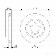 Тормозной диск BOSCH BD1 150 HBM2PUZ 0986479287 339542 - Изображение 5