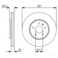 Тормозной диск BOSCH 0986479667 BD16 79 339881 5MV2PK - Изображение 7