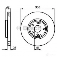 Тормозной диск BOSCH 0986478743 339152 BD 656 BK5RBH - Изображение 5