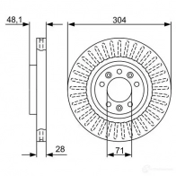 Тормозной диск BOSCH 340218 UWZS5OK 0986479a89 BD 2149 - Изображение 8