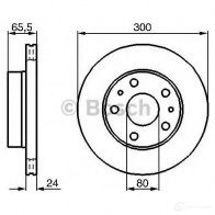 Тормозной диск BOSCH E1 90 R - 02C0074/0345 BD742 339210 0986478842 - Изображение 5