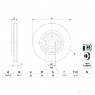 Тормозной диск BOSCH B D1686 0986479736 339942 19E88Q - Изображение 3