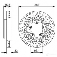 Тормозной диск BOSCH 0986479a49 340191 BD 2121 URREU - Изображение 8