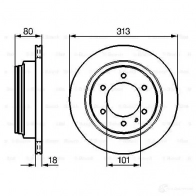 Тормозной диск BOSCH 338969 BD42 2 0986478496 9QNXA08 - Изображение 5