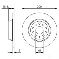 Тормозной диск BOSCH BD2144 BD 2144 340213 0986479a84 - Изображение 7