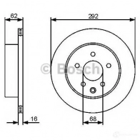 Тормозной диск BOSCH 339695 932WT6 B D1269 0986479453 - Изображение 5