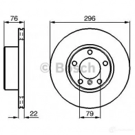 Тормозной диск BOSCH 0986478848 BD74 8 339215 TSEC4 - Изображение 4