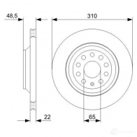 Тормозной диск BOSCH BD11 66 CNWMKHG 0986479303 339557 - Изображение 7