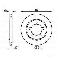 Тормозной диск BOSCH 0986478839 339208 S738ISC BD 739 - Изображение 5