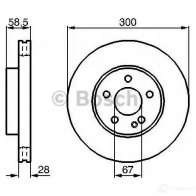 Тормозной диск BOSCH 0986479c50 3KMZ6K4 1193479383 BD 2189 - Изображение 6