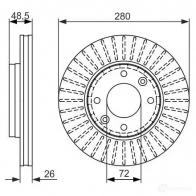 Тормозной диск BOSCH 339603 BD11 97 U40U1 0986479353 - Изображение 2
