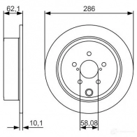 Тормозной диск BOSCH 0986479a10 88239WR 340160 BD16 97 - Изображение 9