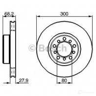 Тормозной диск BOSCH 338780 0986478197 BD1 57 SVKN3A0 - Изображение 2