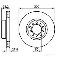 Тормозной диск BOSCH 338780 0986478197 BD1 57 SVKN3A0 - Изображение 3