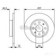 Тормозной диск BOSCH 0986479402 339648 9NU36 B D1298 - Изображение 4