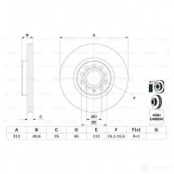 Тормозной диск BOSCH 0986479058 339343 B D997 BZ5BF - Изображение 5