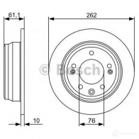 Тормозной диск BOSCH WTSSO 339739 BD1 364 0986479508 - Изображение 6