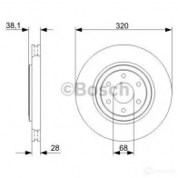 Тормозной диск BOSCH 0986479357 BD1200 E1 90 R - 02C0349/0237 339607 - Изображение 5