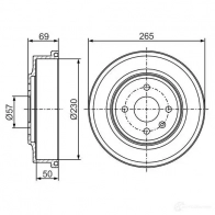 Тормозной барабан BOSCH DB 347 HEEEKU8 0986477277 338665 - Изображение 6