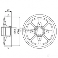 Тормозной барабан BOSCH DB 373 0986477303 1193477199 L2TA6XA - Изображение 2