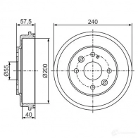Тормозной барабан BOSCH AWS5U6 DB3 51 338669 0986477281 - Изображение 5