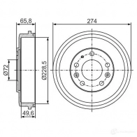 Тормозной барабан BOSCH 338682 DB 364 0986477294 0RI3Y5 - Изображение 4