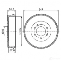 Тормозной барабан BOSCH 0986477280 338668 D B350 7LPK117 - Изображение 6