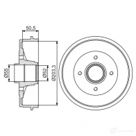 Тормозной барабан BOSCH 0986477172 338568 TOARQO DB 243 - Изображение 4