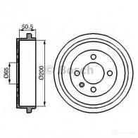 Тормозной барабан BOSCH 338511 DB1 81 0986477106 ESLQ4NU - Изображение 5