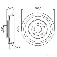 Тормозной барабан BOSCH 0986477307 M4PG0MH DB 377 338691 - Изображение 4