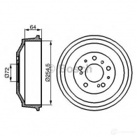 Тормозной барабан BOSCH DB 107 0986477031 338463 HOTPGMA - Изображение 5