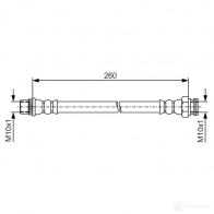 Тормозной шланг BOSCH 1987481996 BH188 8 1193508828 9OVCUXR - Изображение 2