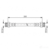 Тормозной шланг BOSCH Fiat Multipla (186) 1 Минивэн 1.6 16V GPL 103 л.с. 2001 – 2010 3BPZFLS BH0 05 1987476006